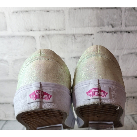 VANS Womens Size US 8 Old Skool Sneaker Glitter Metallic Color Changing Athletic - Picture 3 of 13